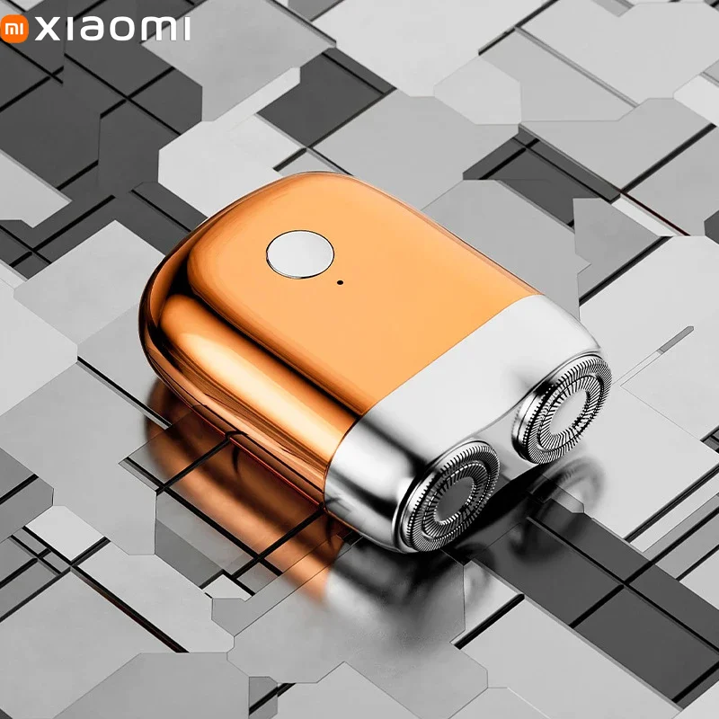 Xiaomi المحمولة الكهربائية الحلاقة الحلاقة أداة تهذيب اللحية ماكينة حلاقة مزدوجة الرأس الرجال اللحية IPX7 مقاوم للماء جيب هدايا عيد الحب