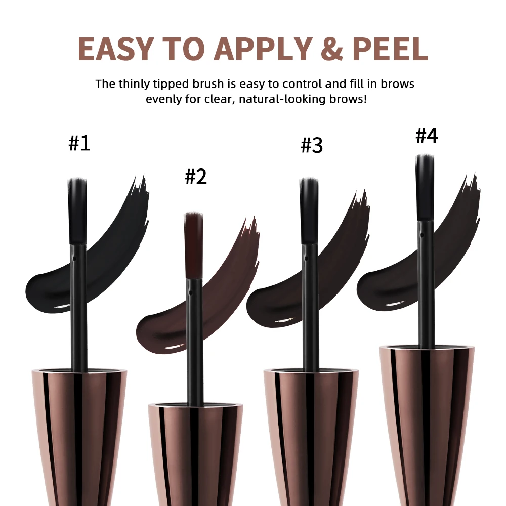 Peel-off Eyebrow Gel Waterproof And Sweat-proof Tattoo Long-Lasting Smudge-Proof Effect Natural Eyebrow Dye Eye Makeup Cosmetics