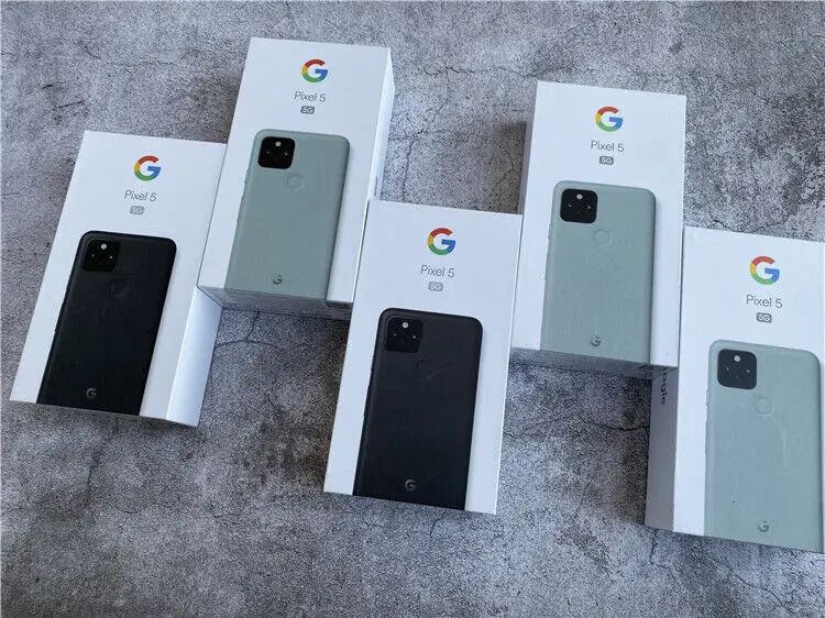 جوجل بيكسل 5 5G هاتف محمول أصلي 6.0 بوصة سنابدراجون 765G ثماني النواة 8 جيجابايت رام + 128 جيجابايت روم NFC جوجل بيكسل 5 هاتف غير مقفول