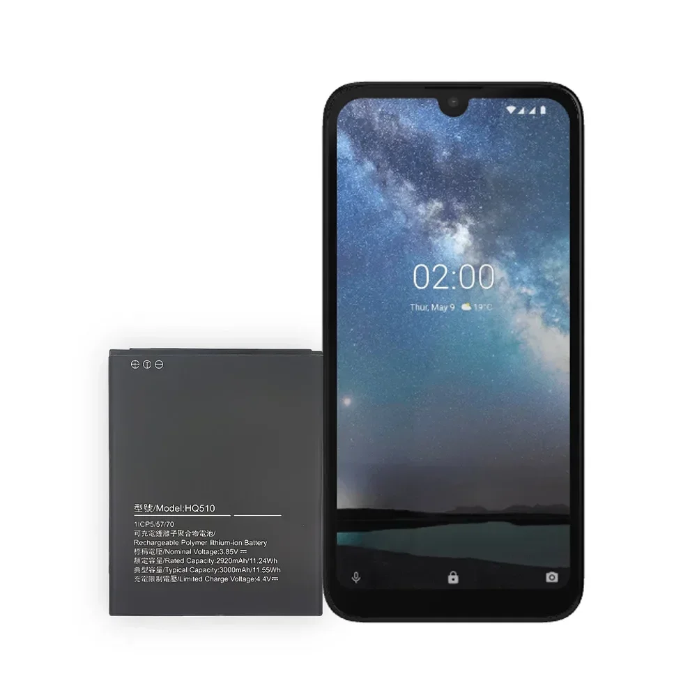 

HQ510 3000 мАч Высококачественная сменная батарея для Nokia 2.2 TA-1183 1179 Внутренние литиевые батареи высокой емкости