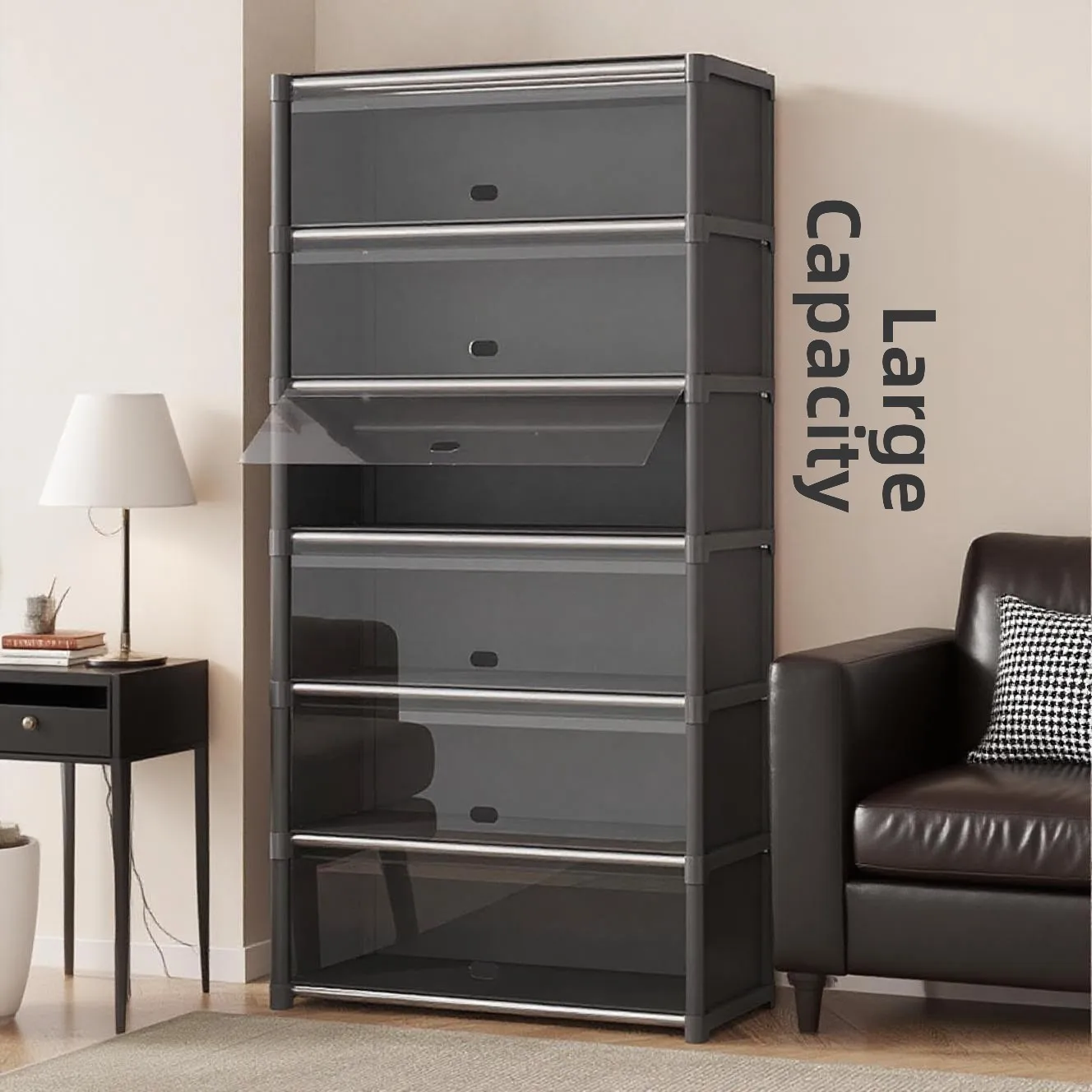 

Большой Capaci oe Storage Ra для дома, привлекательный многослойный простой шкаф с дверной отделкой, аренда спорта oe, подставка Do...