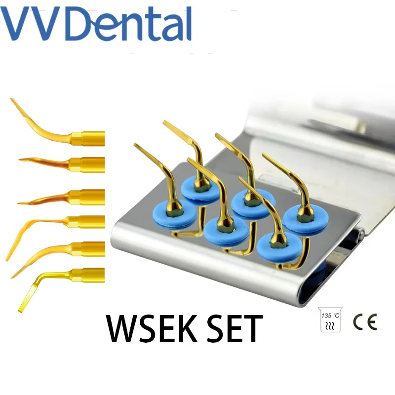 VVDental Piezosurgery Ultrasonic Dental Surgery Tip Kit Exelcymosis Tip for Woodpecker Mectron Ultrasurgery Unit