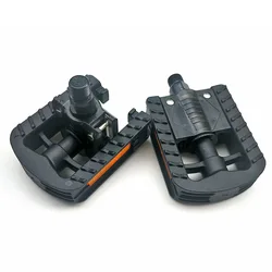 BIKING Bicycle Folding Pedals MTB Road Bike Anti-Slip Nylon Flat Pedals Lightweight Reflective Pedal Cycling Accessories
