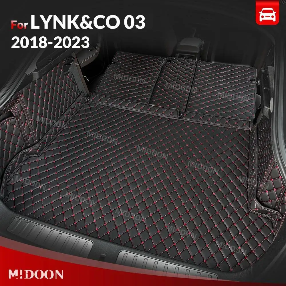 

Auto Full Coverage Trunk Mat For LYNK&CO 03 2018-2023 22 21 20 19 Car Protective Pad Cargo Liner Interior Accessories