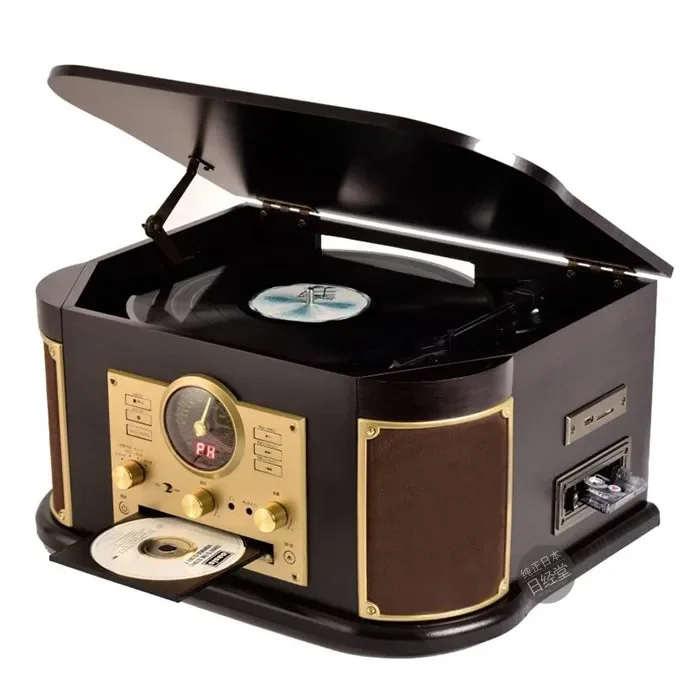 Japan direct delivery YAMAZEN vinyl record player/speaker audio USB drive SD card CD tape AM/AUX connection