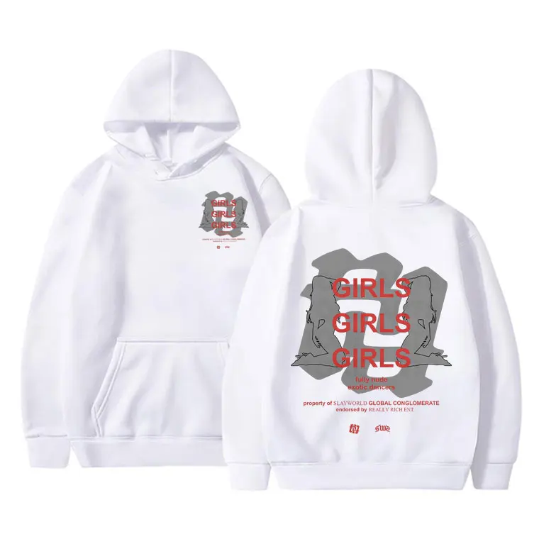 RR Kankan Girls Girls Girls Print Hoodie Men Women Kpop Casual Hoodies Woman Oversized Sweatshirt Unisex Fleece Cotton Pullover