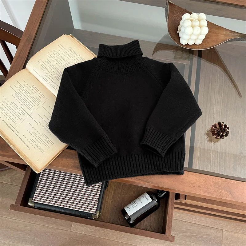 

Boys' Sweater Autumn/Winter 2025 Thickened New Children's Baby Cotton Flower Knitted Warm Christmas Gift