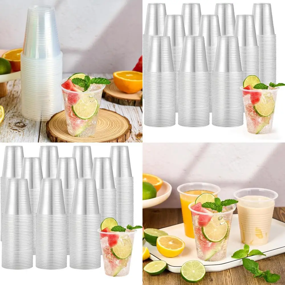 

1000 Count 12oz Clear Disposable Cups for Hot & Cold Beverages