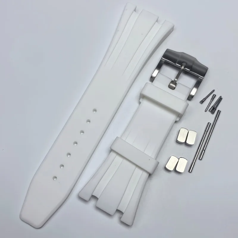26MM for Rubber Strap Watch Accessories for NH35 Case Silicone Strap Fitting 42MM Oak Case Tape
