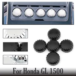 FOR Honda GL 1500 Gold Wing GL1500 Goldwing - CHROME radio/stereo KNOBS (x5)