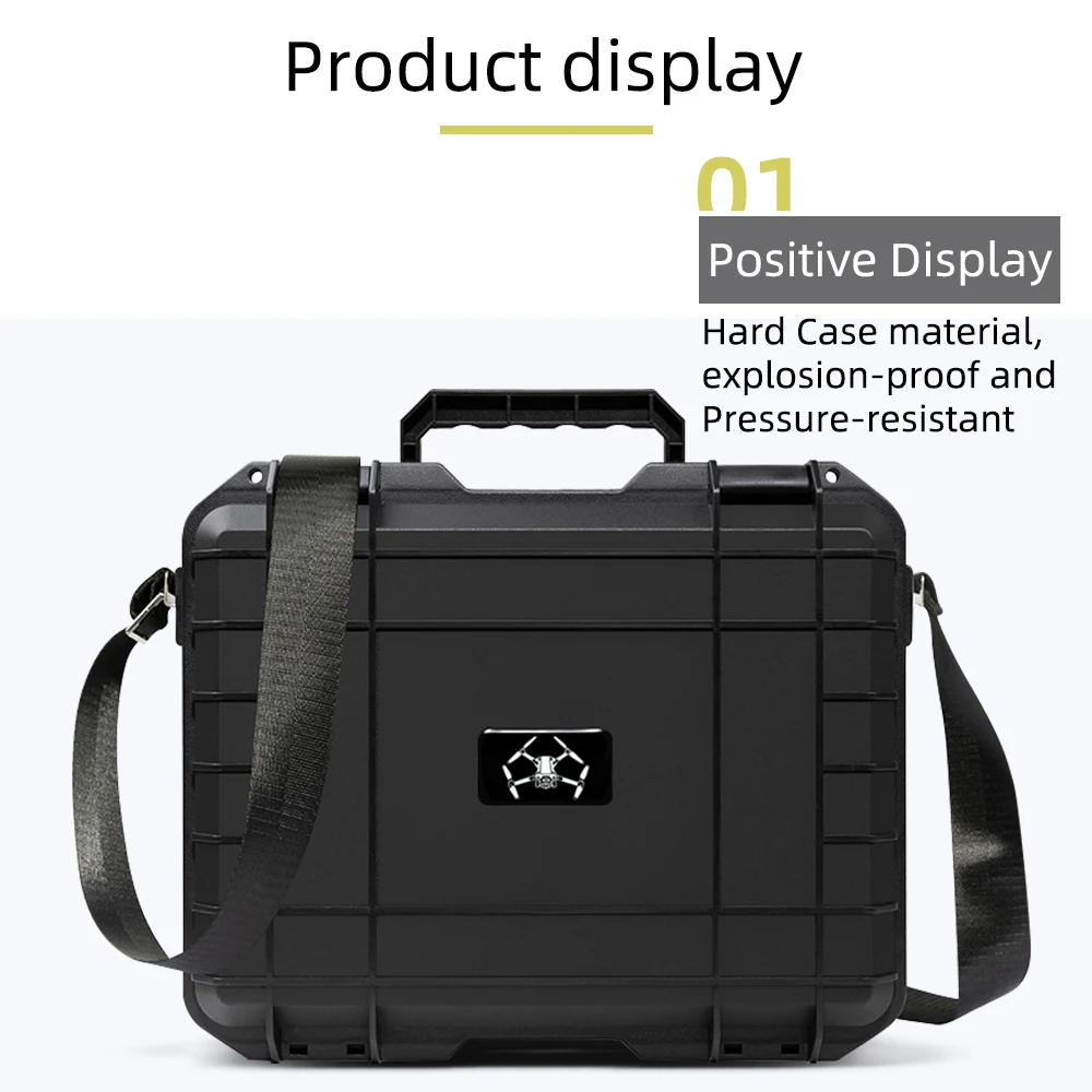 Portable Hard Case for DJI Flip Fly More Combo,Stores 7 Batteries,RC 2/RC-N3 Remote Control,FLip Drone and Other Accessories