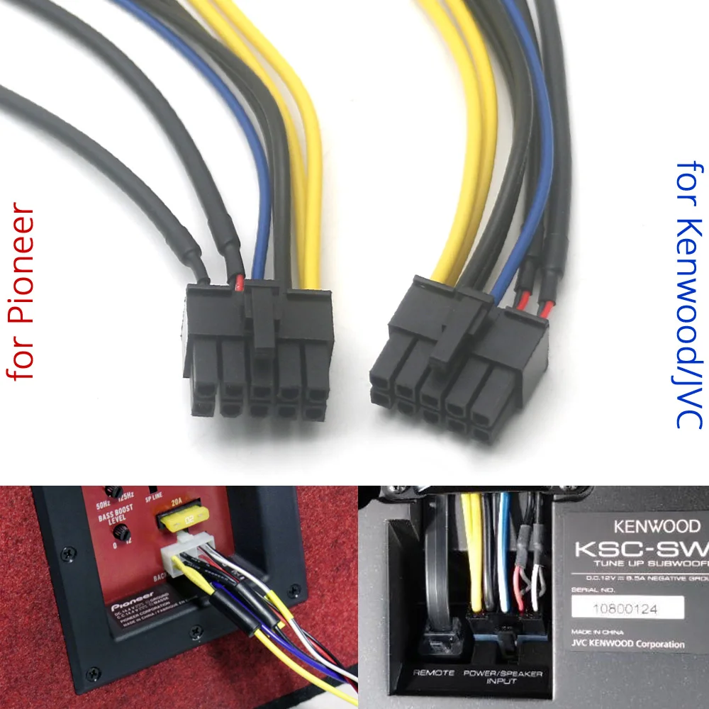 for KENWOOD KSC-SW1 SW11 KSC-PSW8 WA100 10Pin Plug Car Stereo