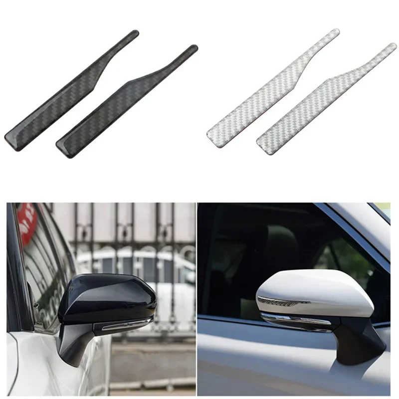 

2pcs/pair Car Styling Carbon Fiber Anti-Collision Strips Case For Bmw A3 A4L A6L A5 Q2L Q5 Q3 Rearview Mirror Car-Styling