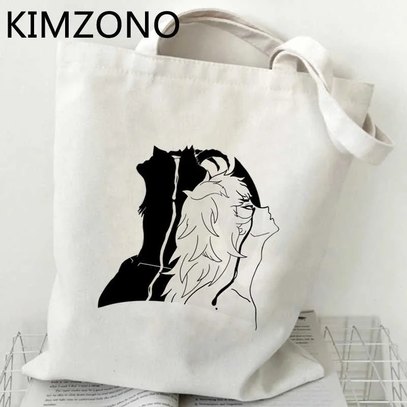 Devilman Crybaby shopping bag recycle bag reusable bolsas de tela handbag shopping bolsa bag reusable bolsa compra sac toile