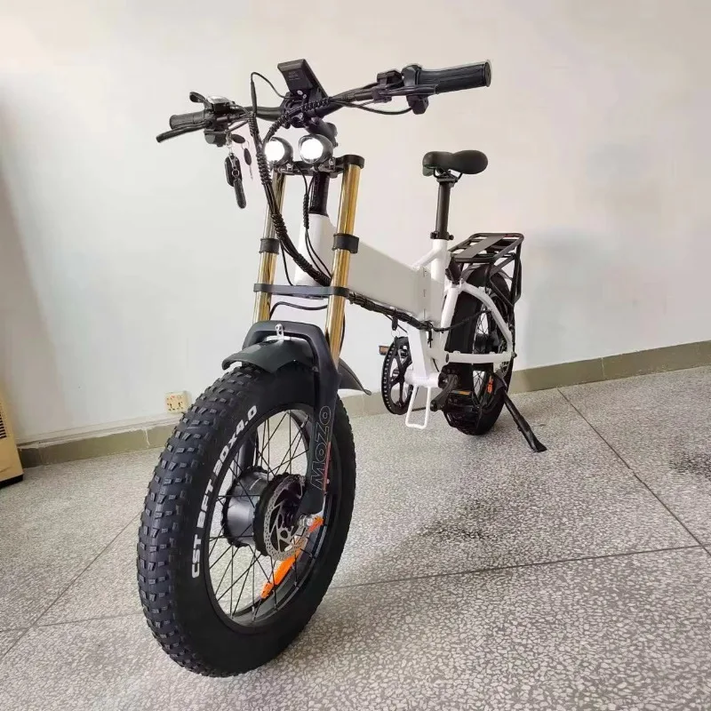 Factory Wholesale Electric Bike Folded Ebike 3000W Dual Motor 21 Speed Fat Tires Adult Mountain Bike Electric Bike for Adults