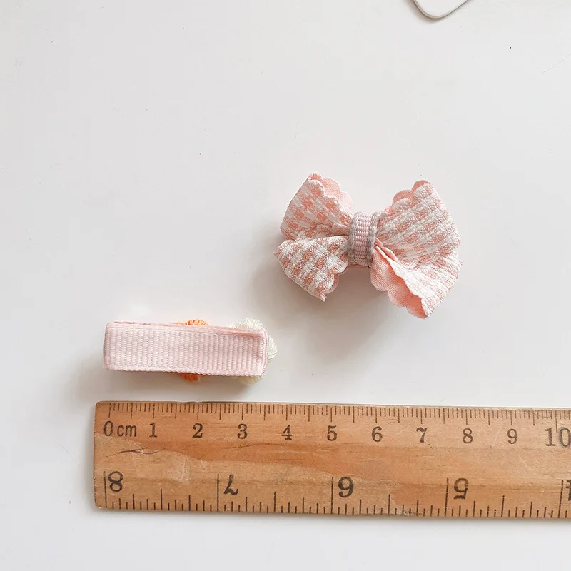 [5 Packs] Cute All-Inclusive Baby Bow Hairpin All-Match Color Small Size Sweet Cute Girl Side Barrettes Hair Accessories