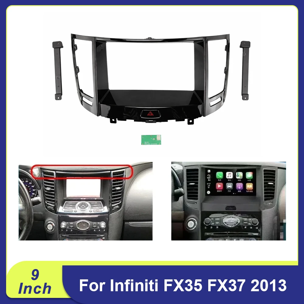 

For Infiniti FX35/FX37 2013 9 Inch Dash Kit Radio Bezel & Installation Panel