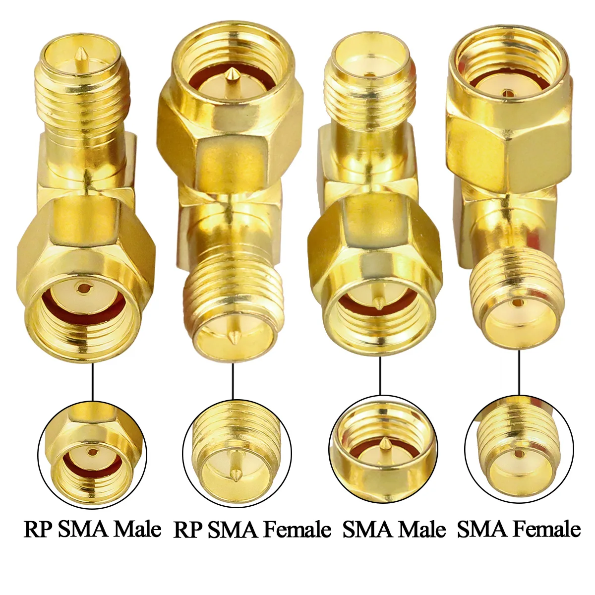 4 stks/partij 2 stks/partij SMA Adapter Kits 90 Graden Coaxiale Man-vrouw Connector Haakse voor 2G/3G/4G LTE Antenne/Uitbreiding