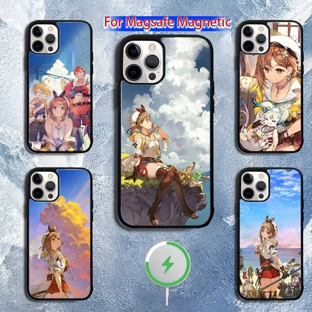 

Game Atelier R-Ryza Phone Case For iPhone 16,15,14,13,12,11,Pro,Max,Plus,Mini,Magsafe,Magnetic Wireless Charging Case