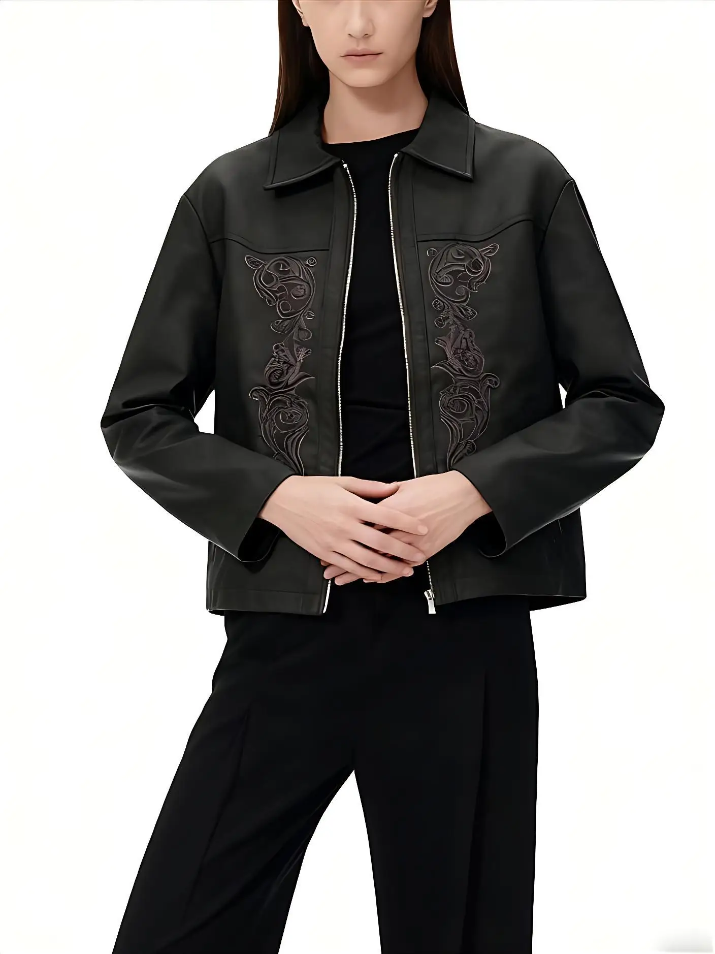ボンバージャケット レディース ジャケット テックウェア 秋 アーティスティック プリント 印刷 グラフィティ Cプリント フィッシュボーン 花柄 ボタニカル OL