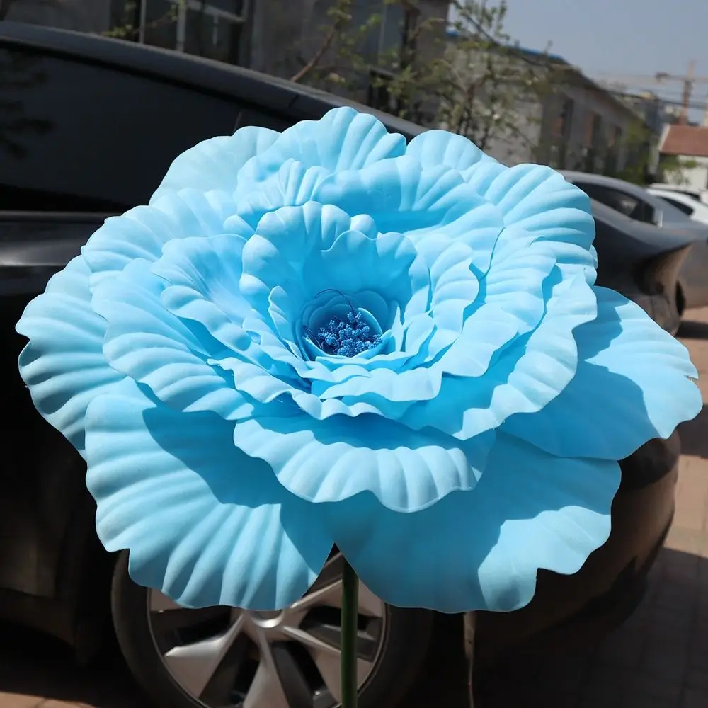 50cm PE Artificial Peony New Giant Photo Props Fake Flowers Window Display Flower Show Props Simulation Peony Flower