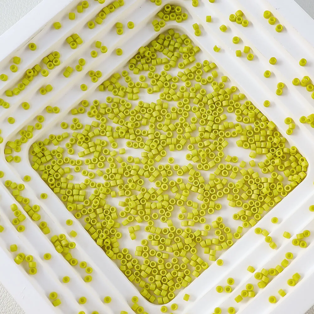Sandgestrahlte Glasperlen der Serie 1,6 mm, Miyuki Delica, 10 g, Schmuckherstellungskomponenten, japanischer Import, geeignet für verschiedene Anwendungen – Detail 7