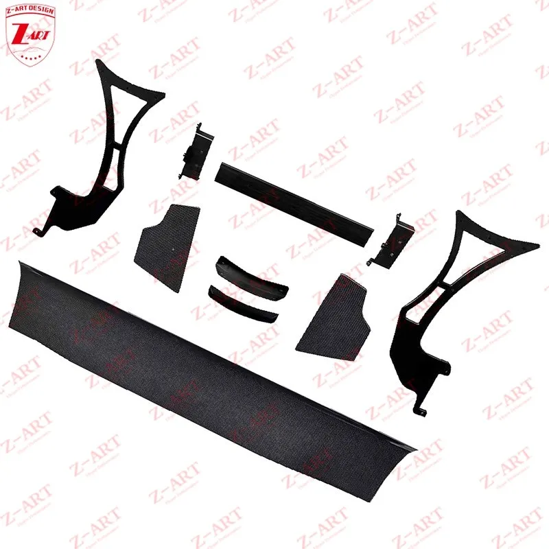 Z-ART 458 جناح خلفي من ألياف الكربون الجاف لسيارة فيراري 458 Prepreg جناح خلفي من ألياف الكربون #6