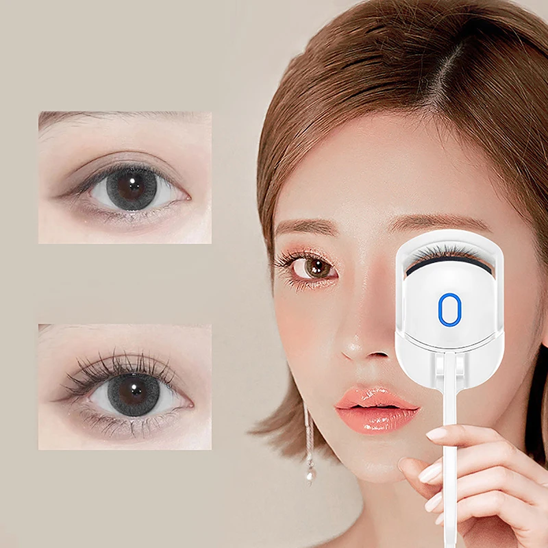 Electric Eyelash Curler USB Charging Model Fast Heating Portable Eye Lash Perm Shaping And Lasting Curling Thermal Eyelash Clip