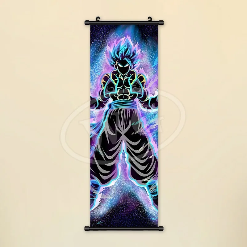 Dragon Ball Z anime Super Saiyan Goku poster HD hanging scroll painting room bedroom decoration painting hanging painting