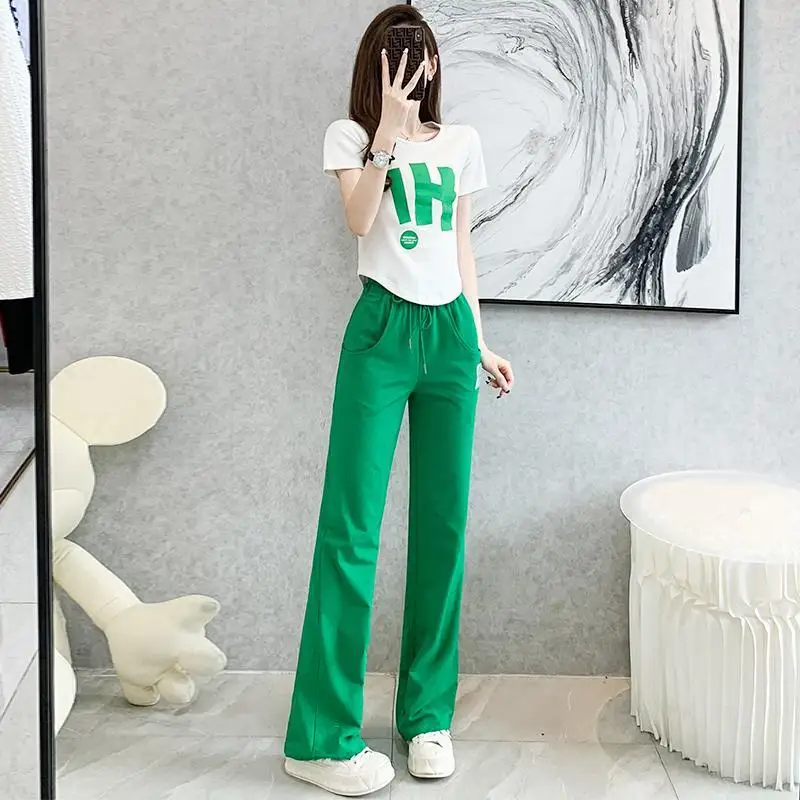 Drawstring Womens Pants Sports Clothing Jogging Sweatpants Fitness Joggers Trousers for Women Elastic Waist G Korean Fashion 90s