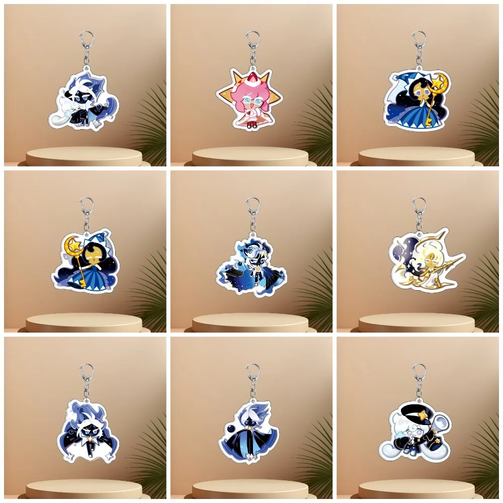 

DIY Cookie Run Kingdom Acrylic Key Chain Backpack Decoration Pendant Cartoon Anime Peripheral Holiday Gift