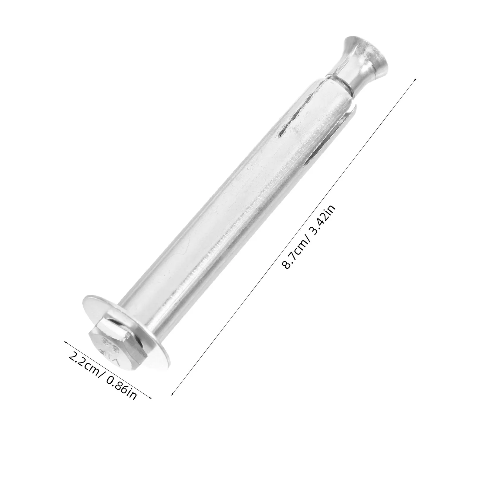 8Pcs Expansion Bolts for Speed Bumps Rubber Steel Heavy Duty Driveway Traffic Bump Vibration Damping Mounts Noise Reduction