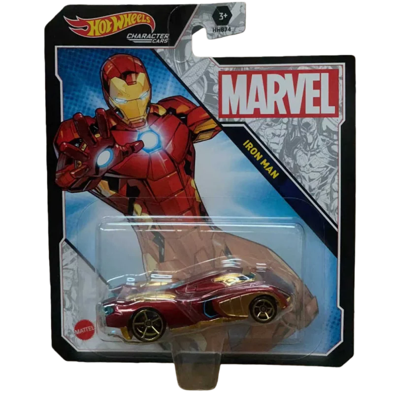 

Литая под давлением игрушечная машинка Marvel Iro-Man Hot Wheels, масштаб 1/64, подарок на день рождения «Звездные войны», детская легкая модель автомобиля, коллекционная коробка-сюрприз