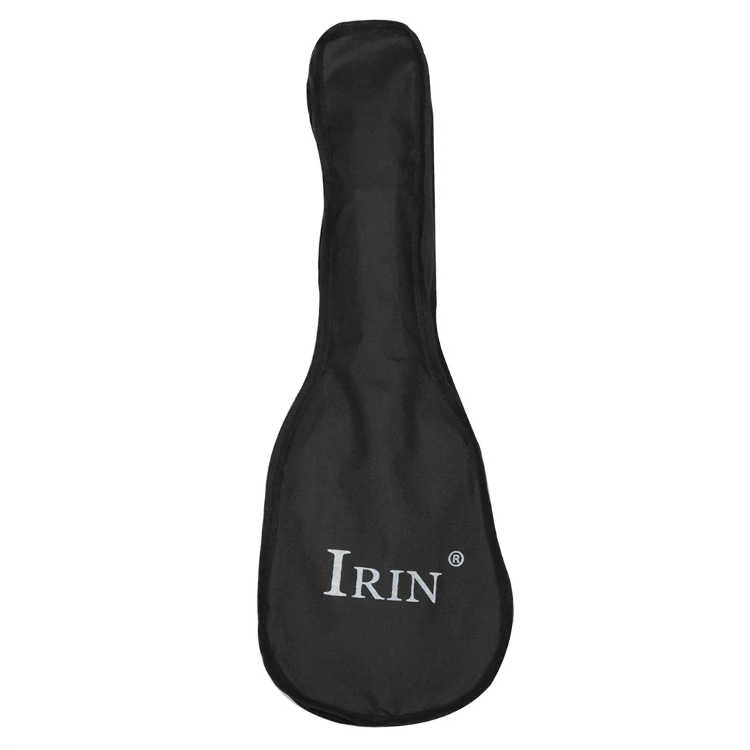 IRIN Ukulele Bag 21/23/26 Inch Portable Ukulele Backpack Thickened Waterproof Case Gig Black Oxford Cloth Adjustable Strap