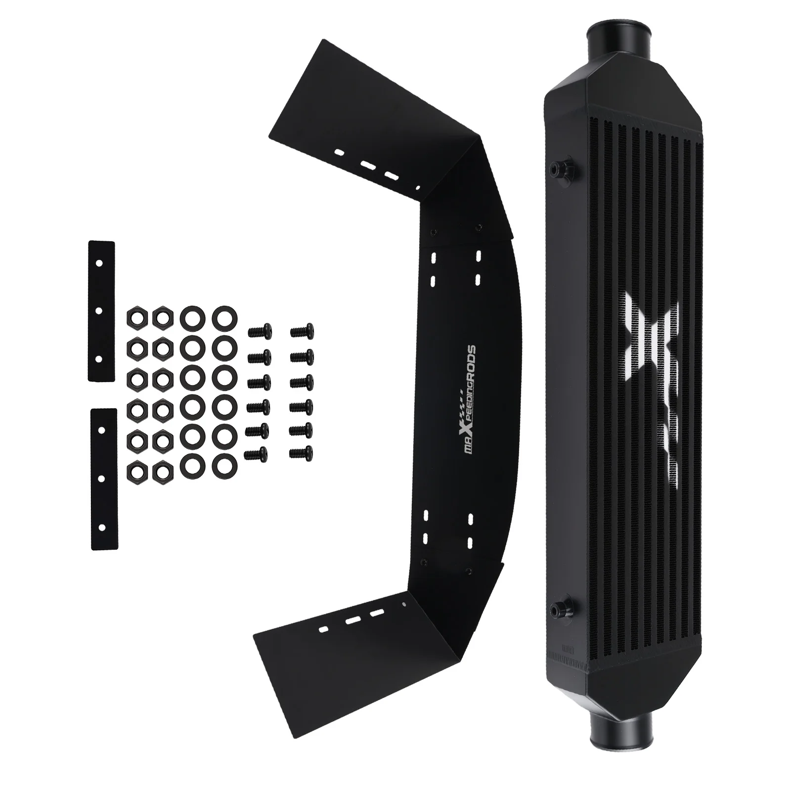 Universal Bar Plate Intercooler Air Guide Kit M8 Threaded Mounts 155mm