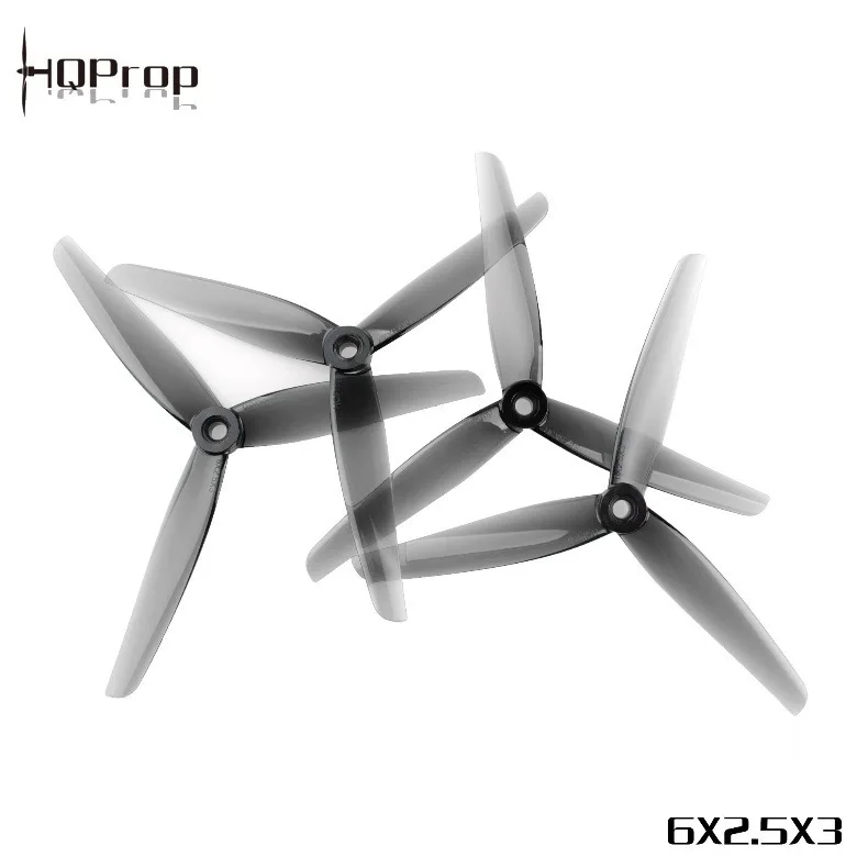 4 pairs HQProp DP6X2.5X3  6 Inch 3-Blade Low Pitch PC Propeller 4CW 4CCW 5mm Shaft 6025 Toothpick FPV Drone Props