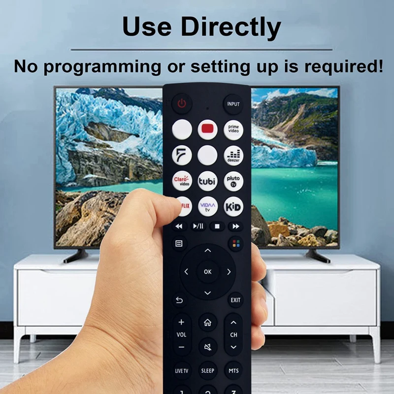 Substituição Controle Remoto para Hisense Smart Video TV, EN2F36, EN2F36H, 43A4KV, 32A4KV, 40A4KV, Novo