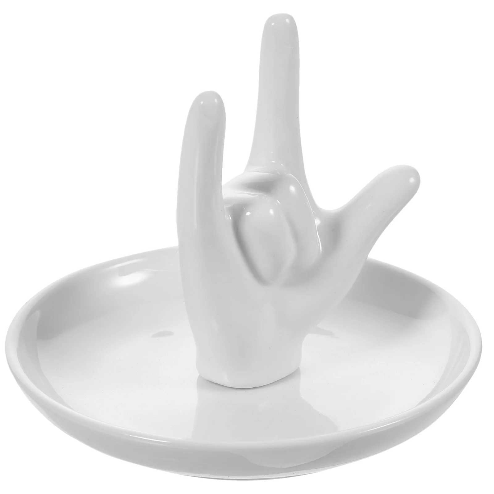 

Shape Enamel Hand Ring Aesthetic Tray Ceramics Jewelry Display Plate Storage Decorative Cute Trinket Dish