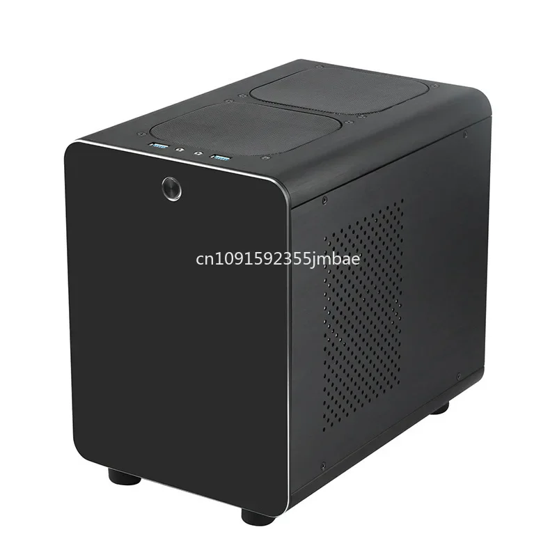 

Genuine Q1 colorful all-aluminum alloy water-cooled ITX mini desktop computer small chassis in stock