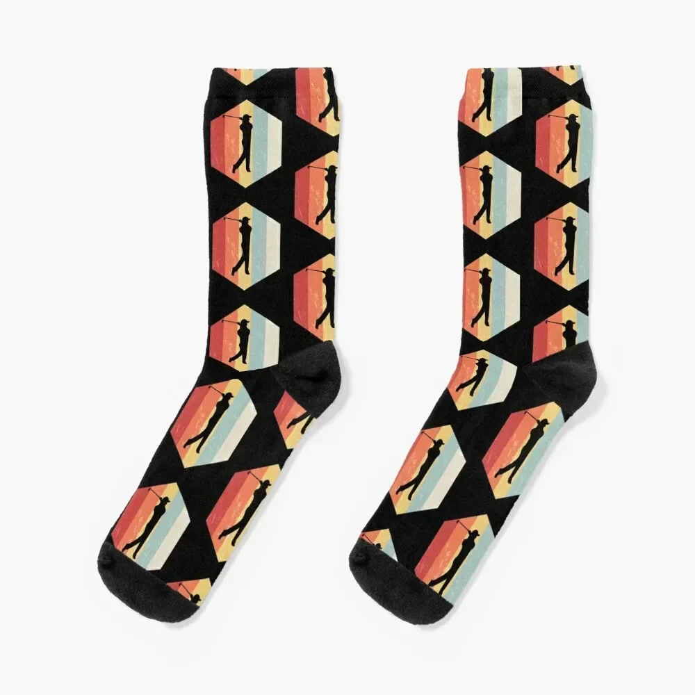 

Golfing Retro Distressed Style Socks winter gifts christmas gift Stockings compression funny sock Socks Ladies Men's