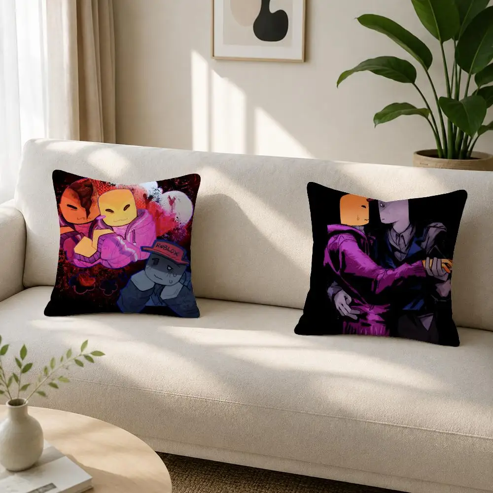 Dark Romantic Fiction Pairing Bad Things Andrew x Ivan Soft Plushs Fluffy Throw Pillow Cases for Sofa Bedroom Home Decor