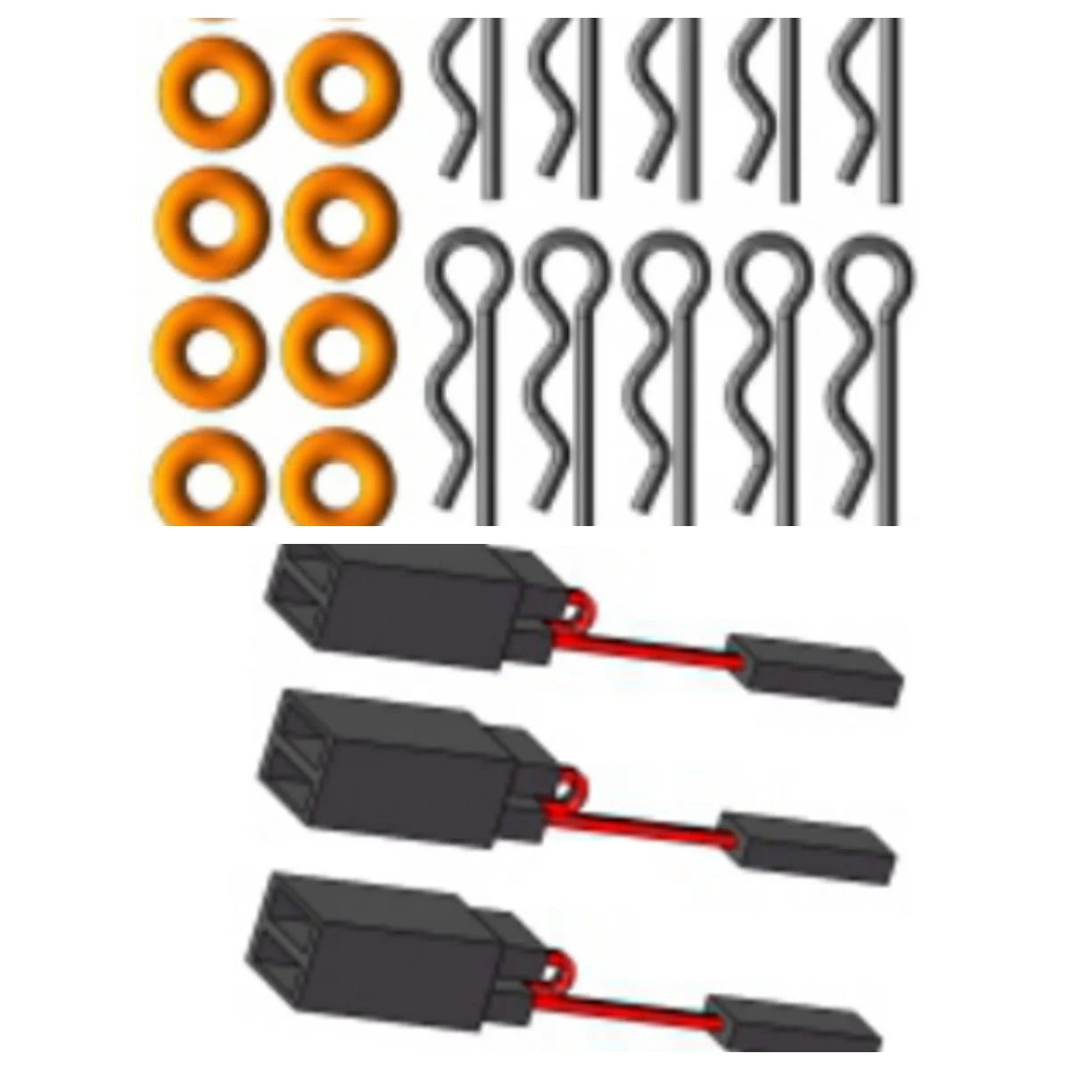 RGT Original Spare Parts R863627 R-clip / O-ring R86369 Wire Head 2 Fox EX86120 136100V3FD 1/10 Scale 4WD Off-Road Crawler