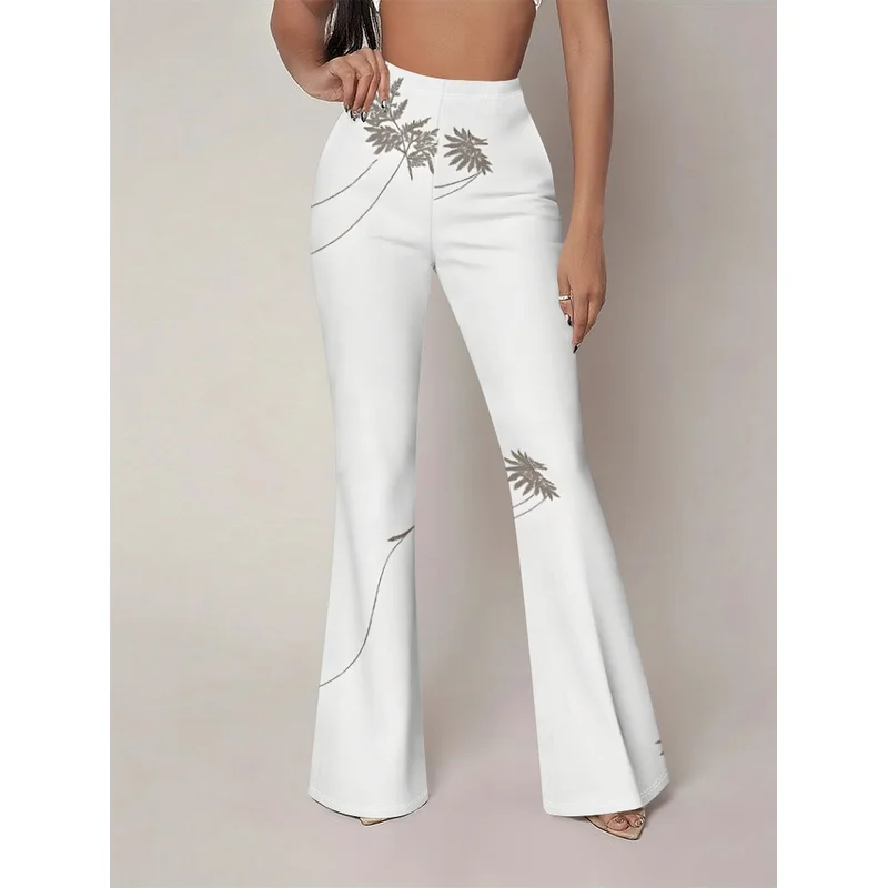 Floral print flared pants, suitable for 7-16 year old teenagers for casual wear
