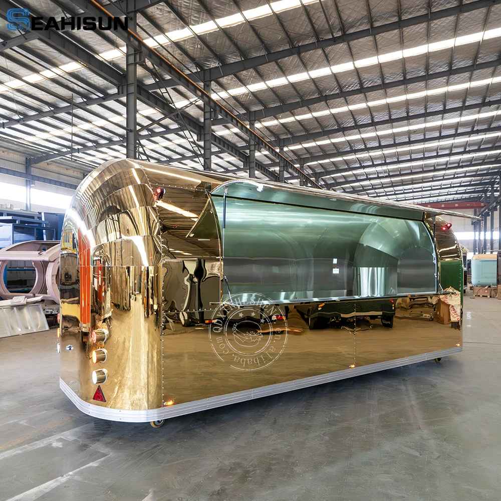 

Mobile Coffee Shop & Ice Cream Stand Food Truck Outdoor Cocktail Station for Franchise Business Convenient Coffee Trailer Truck