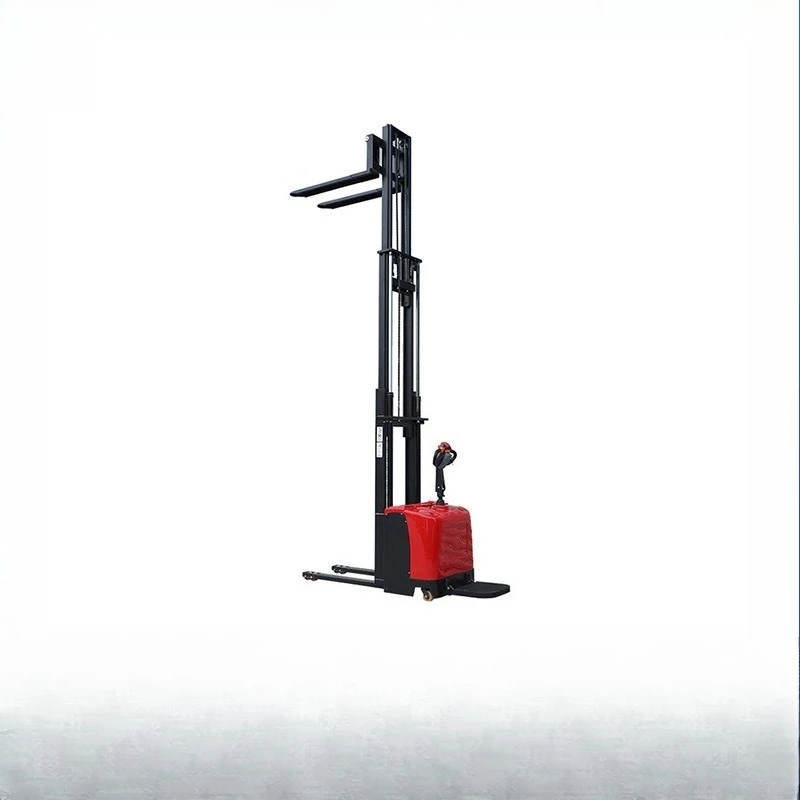 Electric forklift 2 tons station drive fully automatic handling lifting stacker pallet rack yard stacking and unloading forklift