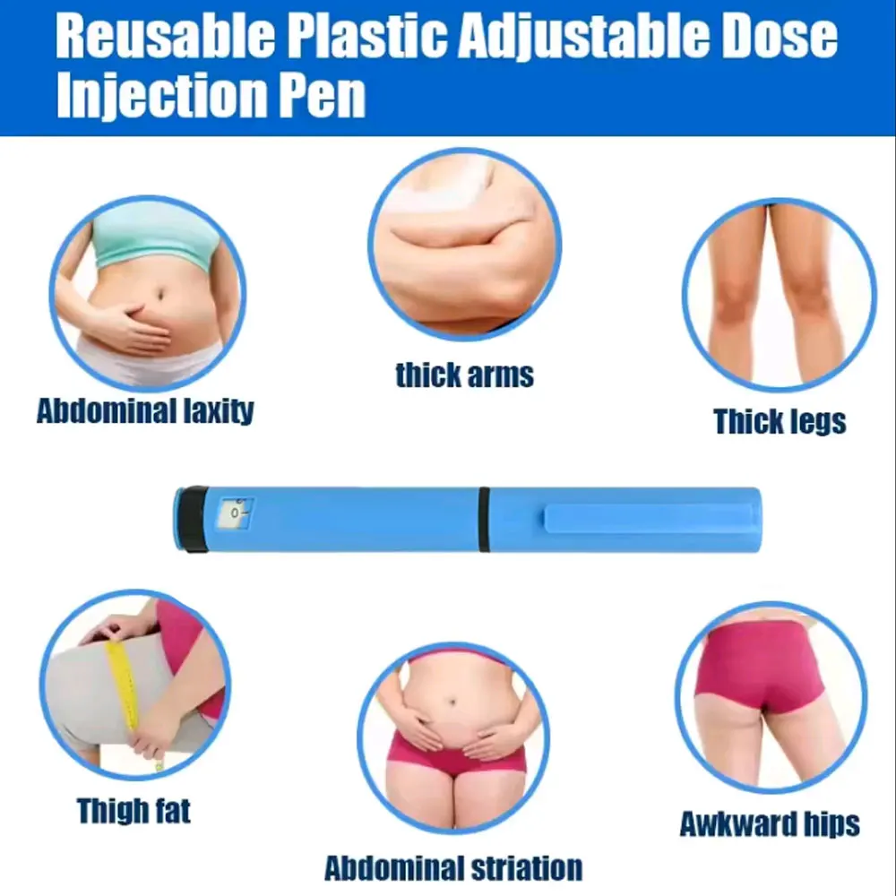 Reusable 3ml Weight Loss Injection Pen Set 60U Plastic Peptide Pen With Case 4/6/8MM Needle 3ml Cartridge Insulin Pens Multi-use view 6