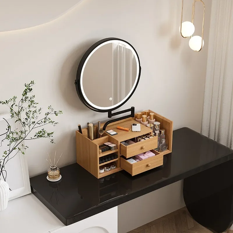 Multifunctional vanity mirror, desktop storage dresser