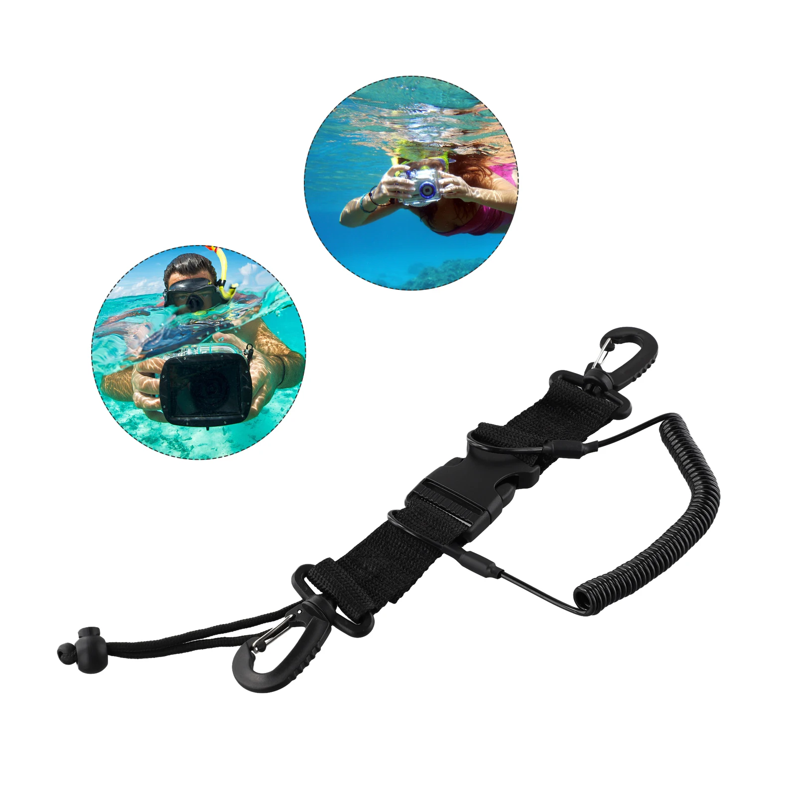 Under Kayaking Anti Lost Rope Attachment Options Easy Snaps On Clip High Quality Nylon Quick Release Buckle Sturdy
