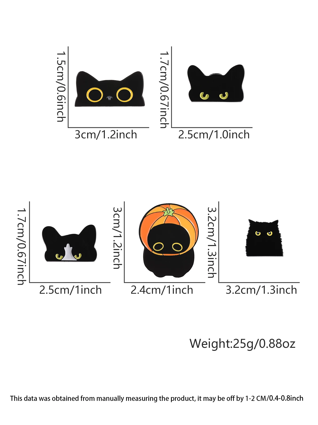 4-9 Stück/Set Cartoon Japan Anime Katzenmesser Emaille-Pins Comedy TV Flork Meme Eidechse Zauberer Frosch Luftschiff Roboter Brosche Schmuck Abzeichen – Detail 11