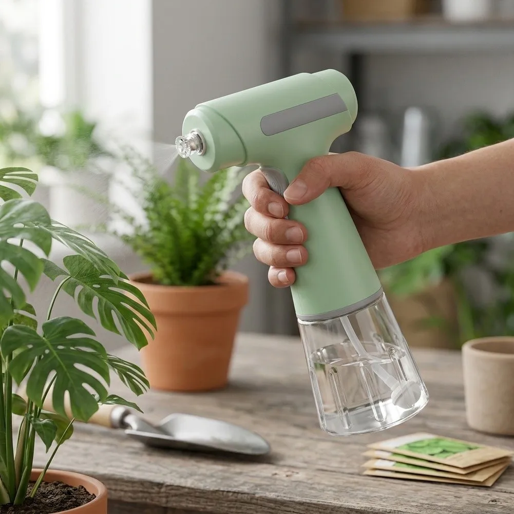 Adjustable Atomizing Nozzle Charging Sprayer Anti Drip Electric Spray Bottle Garden Watering Flowers And Spraying